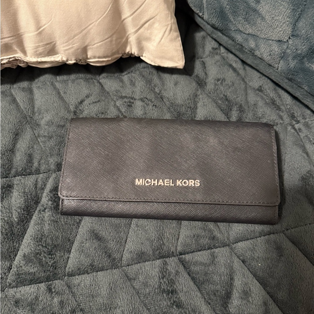 Michael Kors Charcoal Leather Wallet